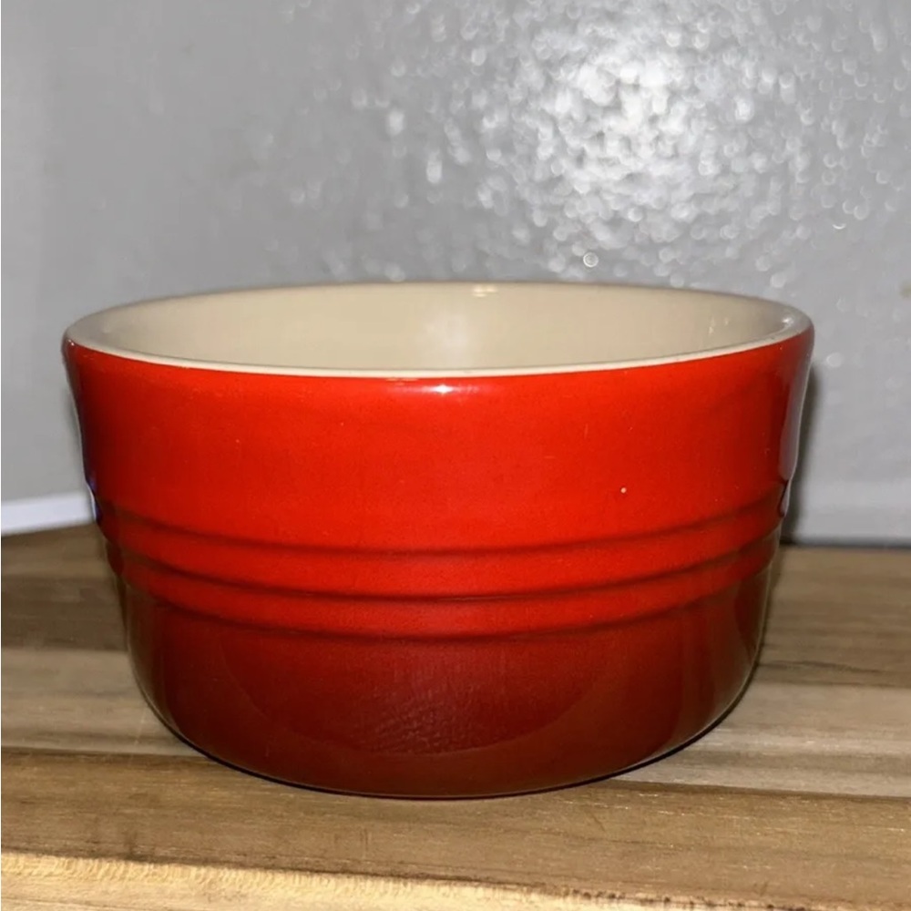 Le Creuset Red Cerise Ramekin Ombre 8 Oz Custard Baking Dish